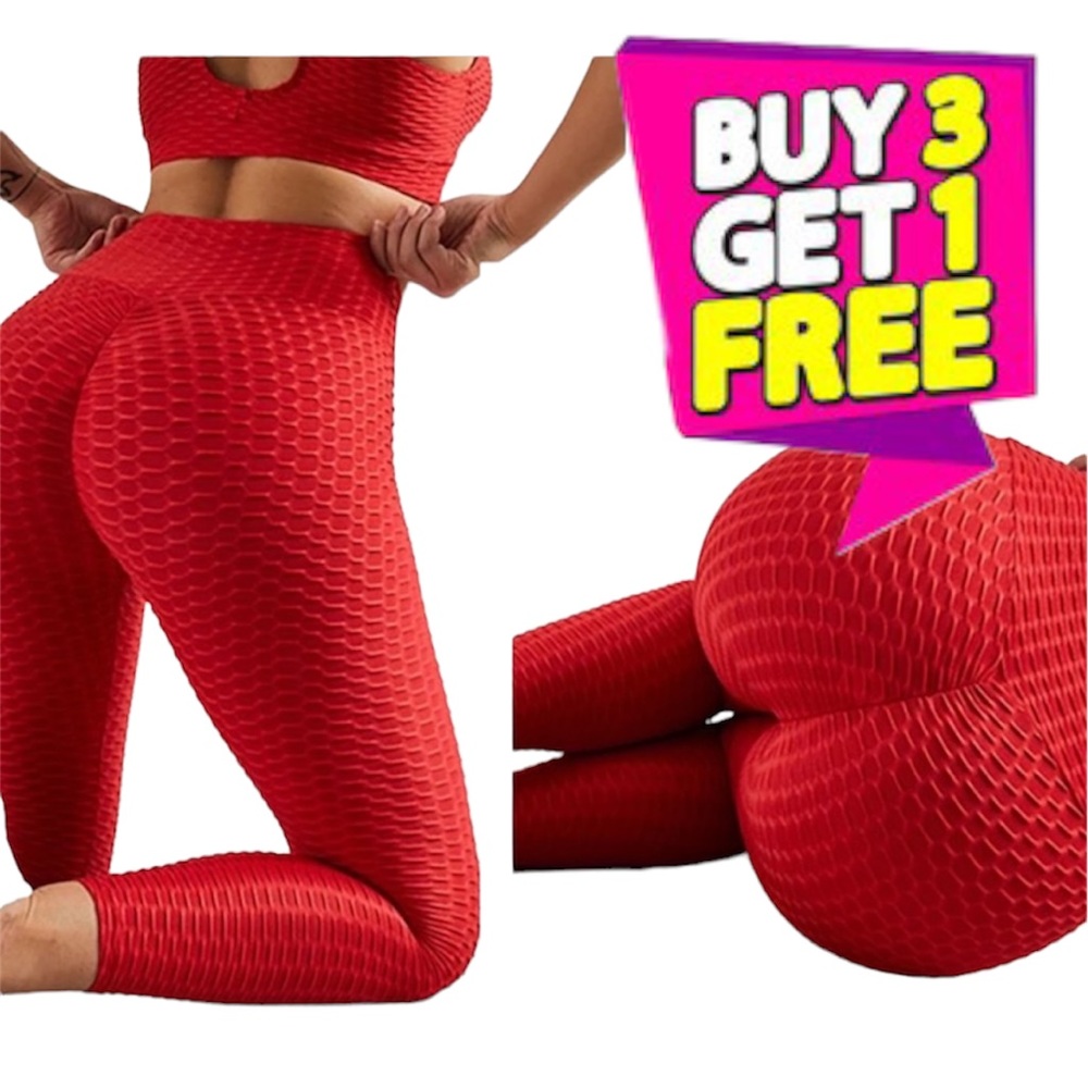 Women's High Waisted Leggings Slimming Scrunch Booty Ruched Butt Lift Yoga Pants
